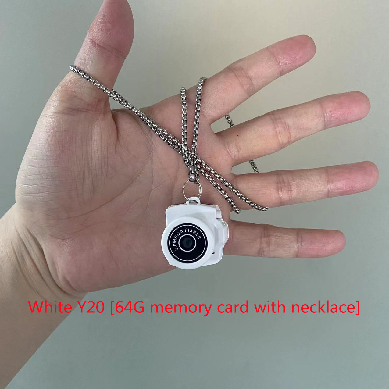 NeckShot™ HD Necklace Camera — Wearable Campus Cam in 15+ Styles with Optional Memory Card