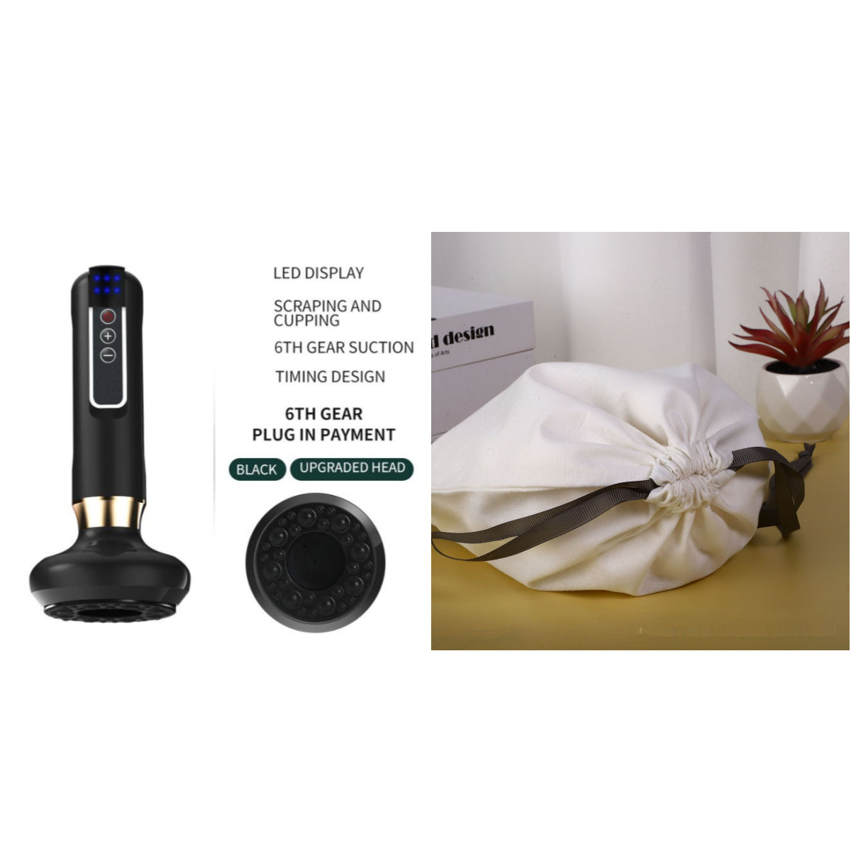 Electric Vacuum Cupping Massager | Body Contouring Sculpting & Gua Sha Wellness Device
