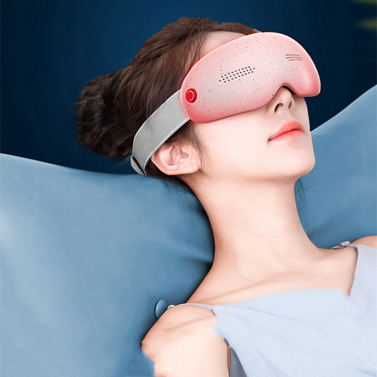Luxury Smart Eye Massager — Hot Compress, Vibration Therapy & Fatigue Relief, USB Rechargeable