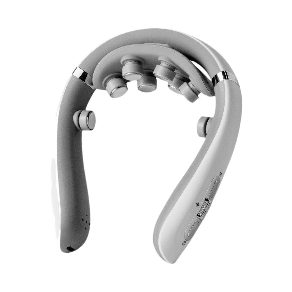 Luxury Low-Frequency Pulse Smart Cervical Massager — Neck Pain Relief, Bluetooth, USB Rechargeable