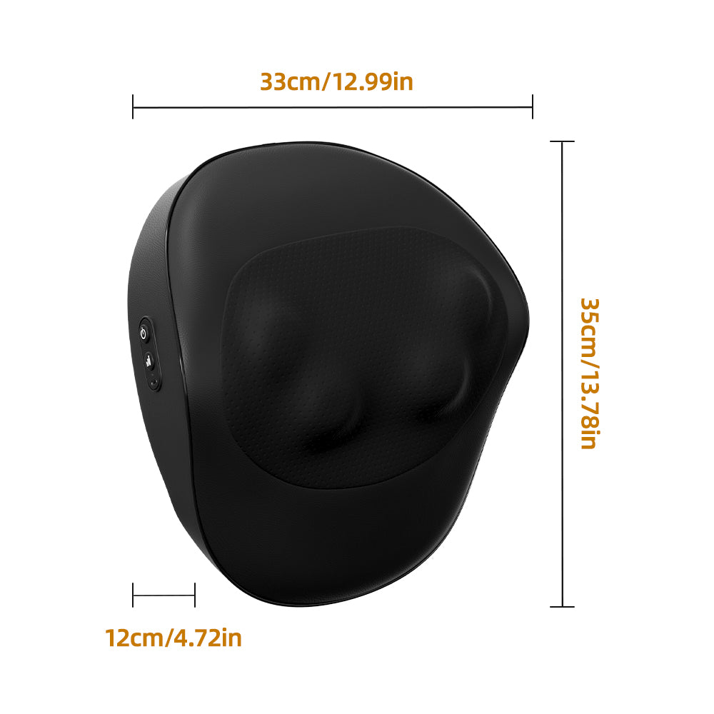Luxury Smart Massage Cushion with Heat — 3 Speed Neck, Back & Shoulder Massager for Home, Office & Car