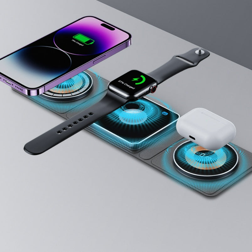 MagSafe Transparent 3-in-1 Wireless Charger — iPhone, Apple Watch & AirPods