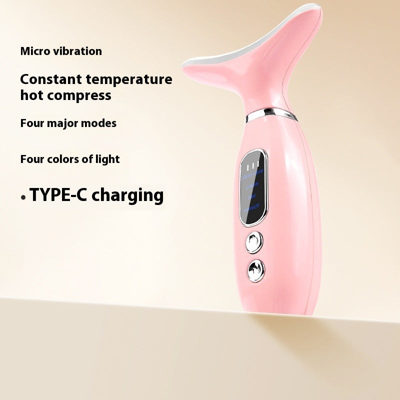 Luxury V-Face & Neck Lifting Beauty Instrument — Vibration Hot Compress Sculpting Device