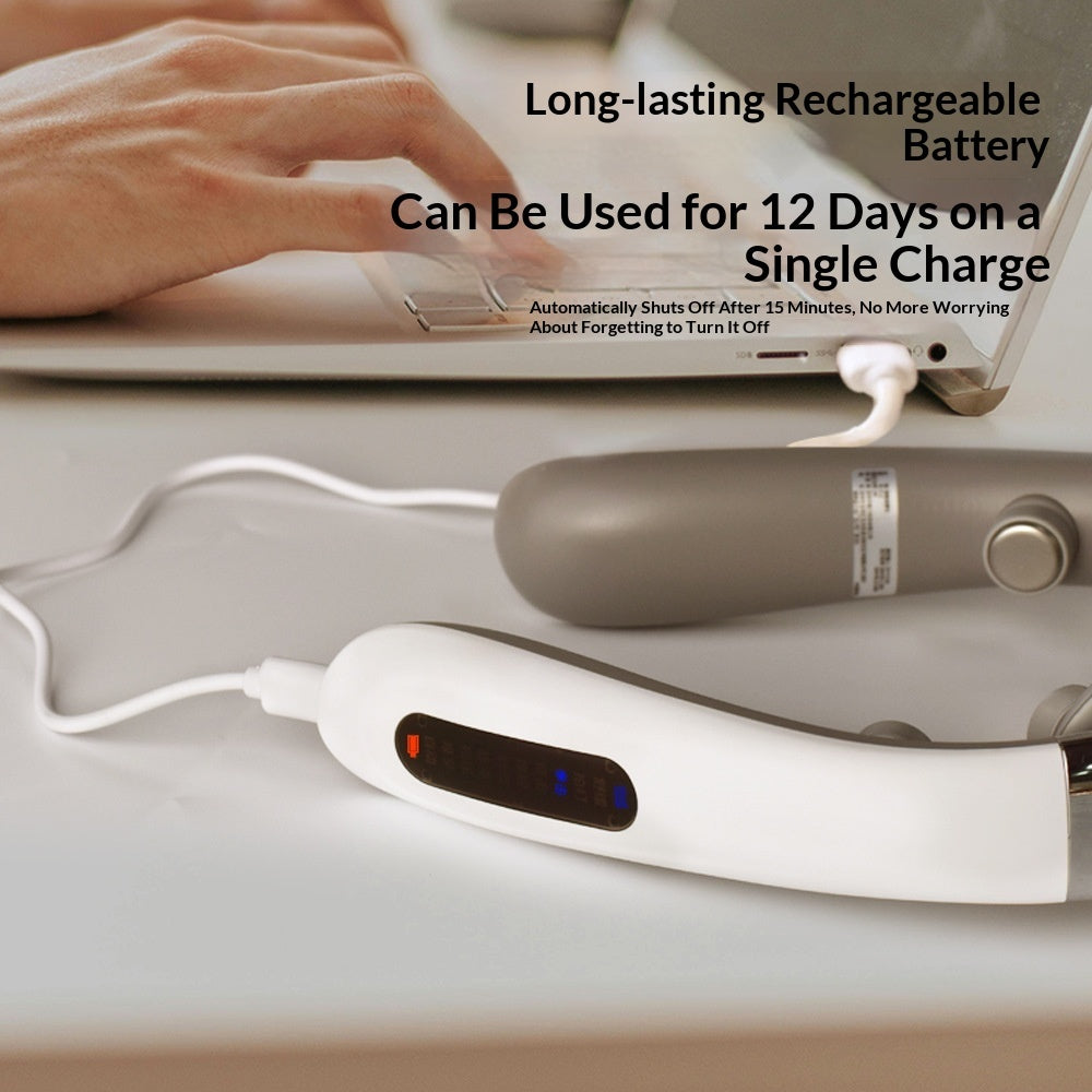 Luxury Low-Frequency Pulse Smart Cervical Massager — Neck Pain Relief, Bluetooth, USB Rechargeable