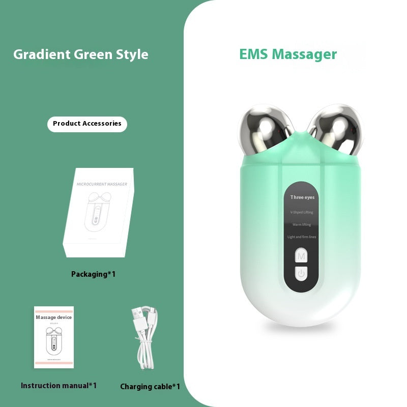 Luxury Microcurrent Face Slimming Device — EMS Facial Lifting & Contouring Beauty Instrument