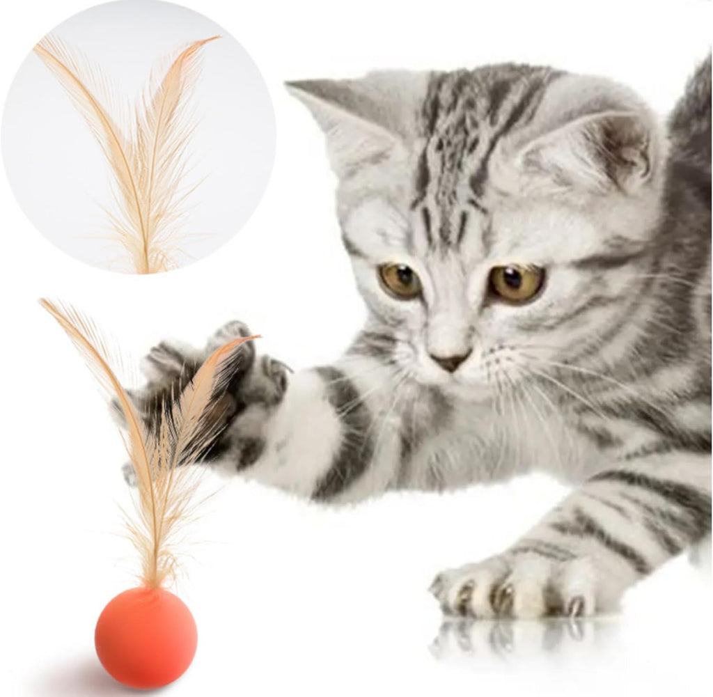PawBounce High Elastic Jumping Ball Cat Toy – Interactive Colorful Rubber Ball for Cats & Dogs | 3 Colors