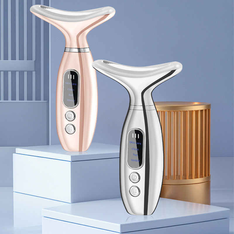 Luxury V-Face & Neck Lifting Beauty Instrument — Vibration Hot Compress Sculpting Device