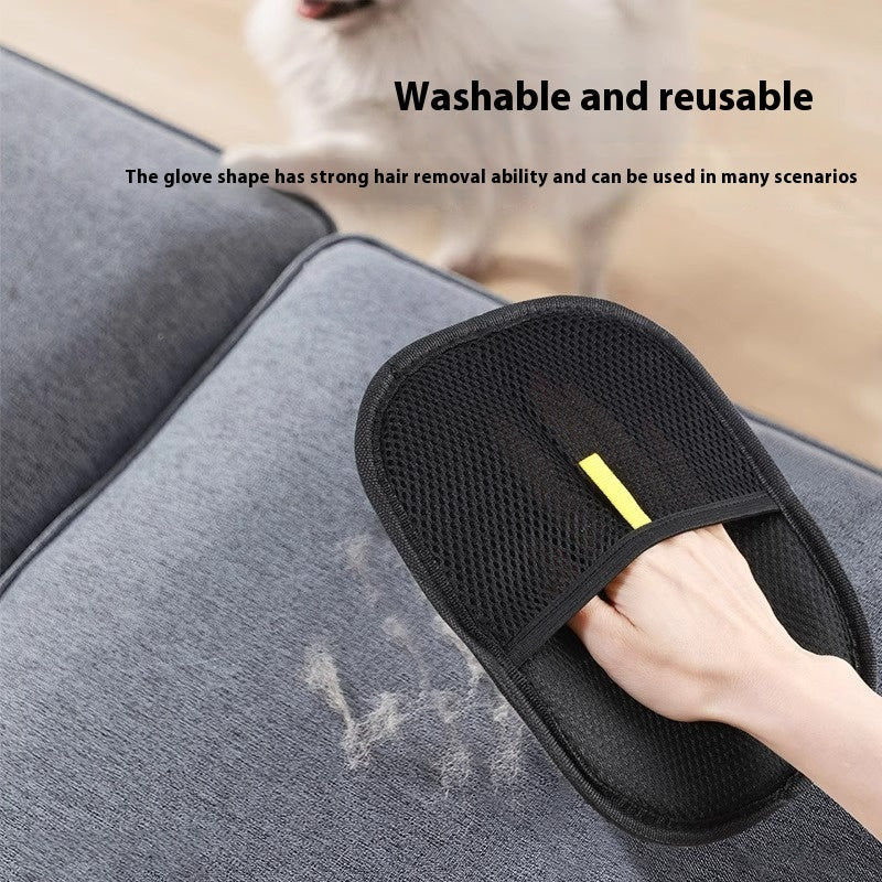 Image 1: "Pet hair remover mitt deshedding brush glove for dogs cats and rabbits"
Image 2: "Grooming glove with silicone tips removing pet hair"
Image 3: "Pet deshedding mitt with adjustable wrist strap"
Image 4: "Hair remover glove massaging dog while grooming"
Image 5: "Pet grooming mitt with 255 silicone tips for deshedding"
Image 6: "Washable pet hair remover glove easy cleanup"