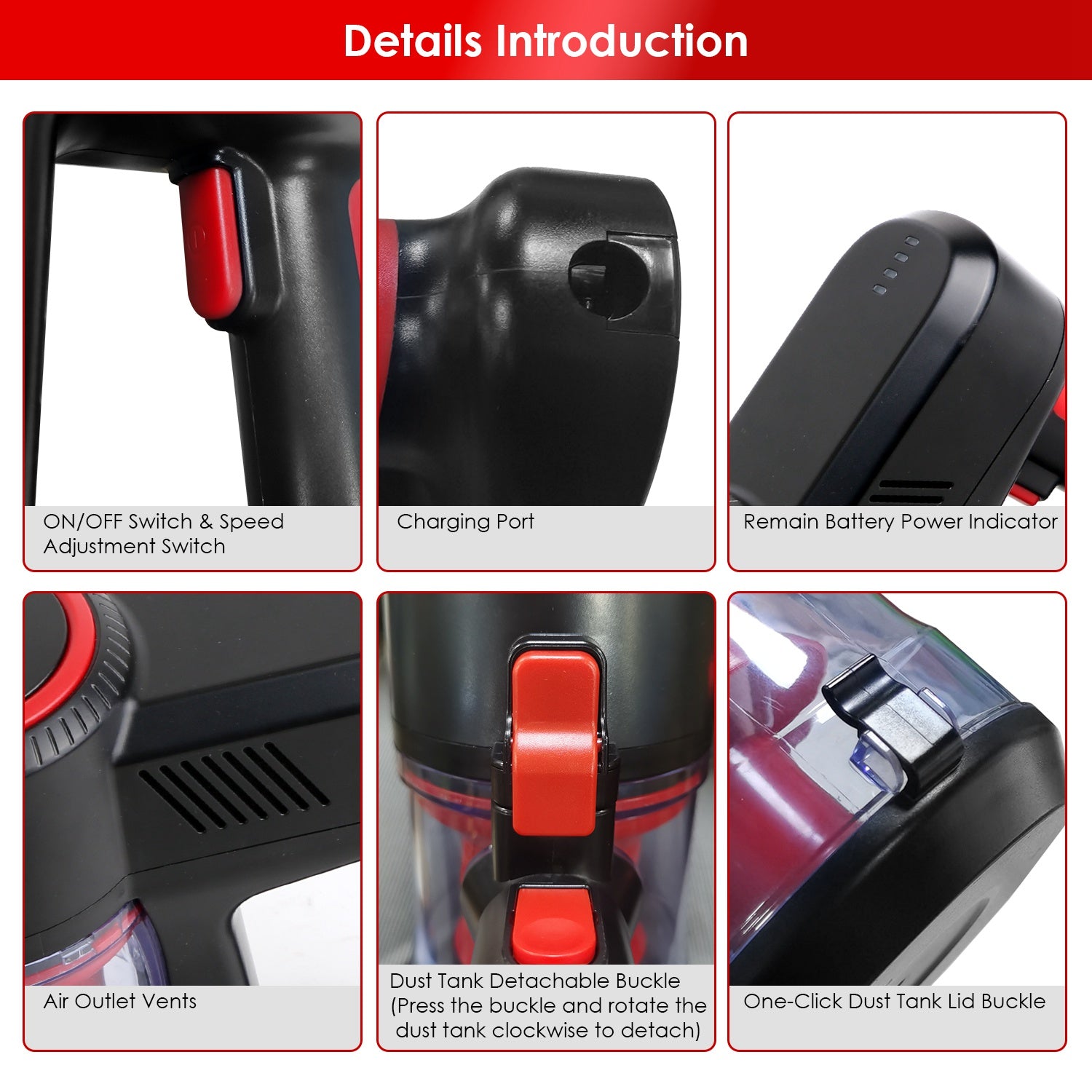 VacuElite™ Cordless 4-in-1 Stick Vacuum & Mop — 12000Pa, LED Light, 180° Foldable, 30-Min Runtime