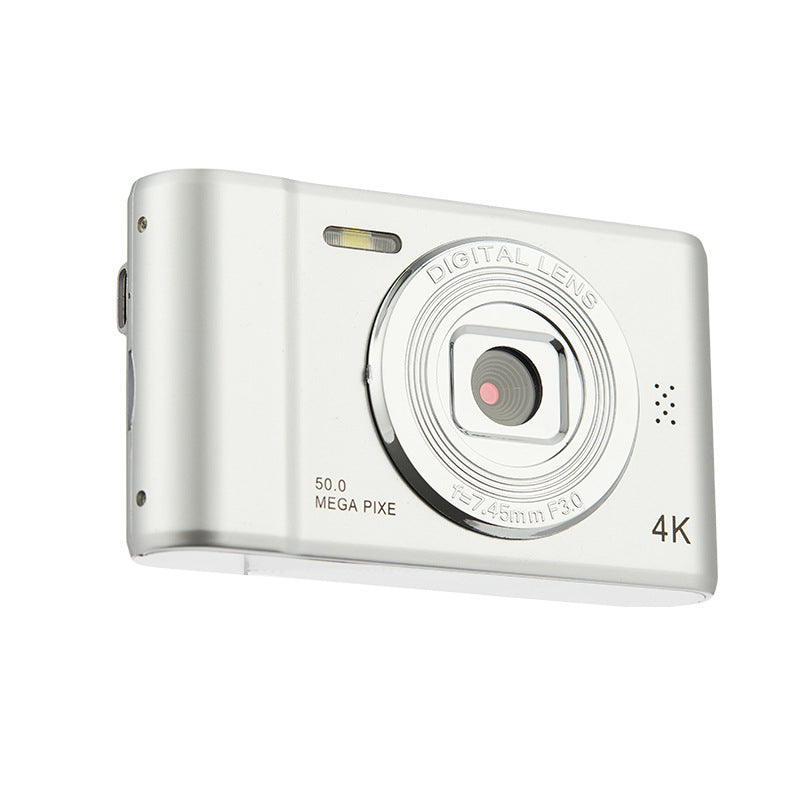 RetroShot 48MP 4K HD Digital Selfie Camera — Front & Rear Dual Lens, Retro Compact Design