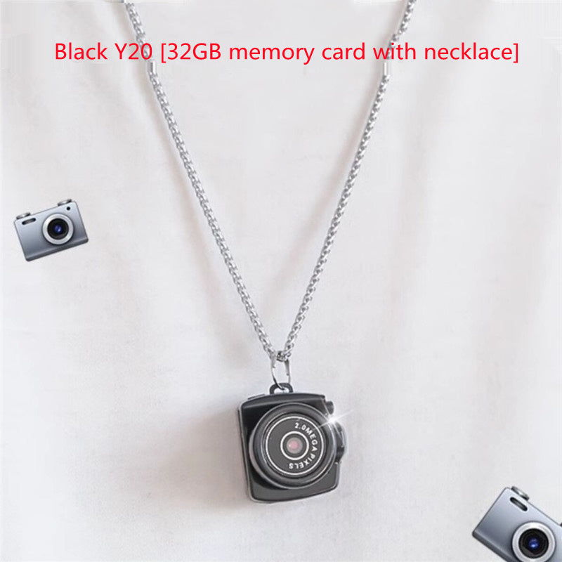 NeckShot™ HD Necklace Camera — Wearable Campus Cam in 15+ Styles with Optional Memory Card