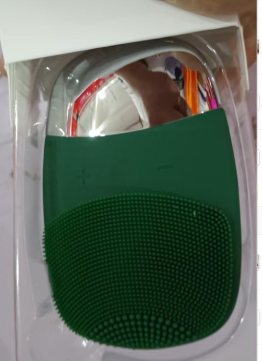 Luxury Mini Silicone Electric Face Cleansing Brush — Sonic Vibration Deep Pore Cleanser
