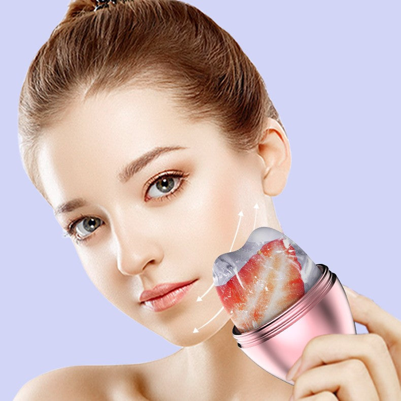 Luxury Silicone Ice Cube Facial Roller — Skin Lifting & Contouring Tool