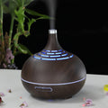 Luxury Wood Grain Ultrasonic Aroma Diffuser — Japandi Home Scent Decor
