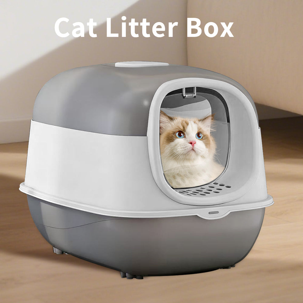 Premium Antibacterial Enclosed Cat Litter Box — Odor-Lock, Anti-Splash, Easy Clean