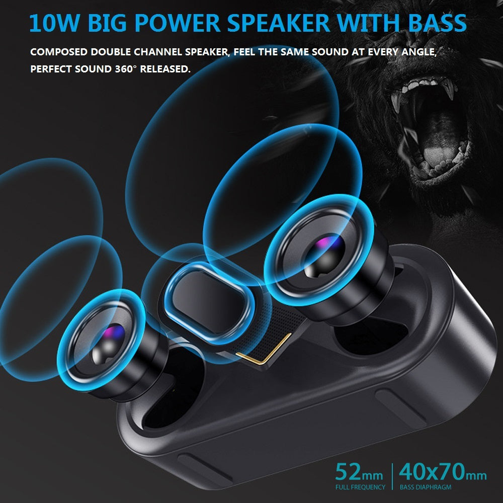 Premium Wireless Bluetooth Speaker — Dual Driver, Deep Bass & 6H Playtime