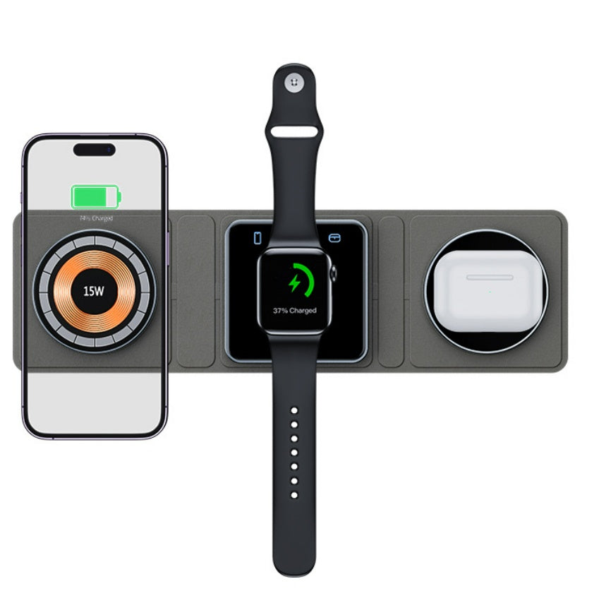MagSafe Transparent 3-in-1 Wireless Charger — iPhone, Apple Watch & AirPods