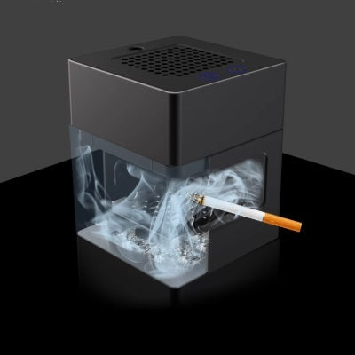PureAsh™ Smart Smokeless Ashtray & Air Purifier — High-End Home Odor Eliminator