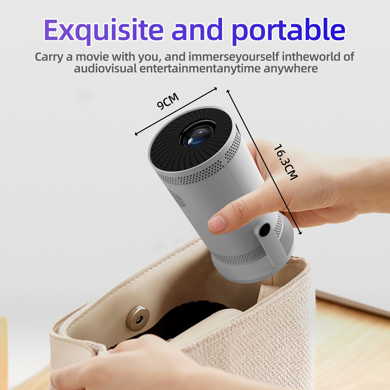 CinemaMax™ HD Portable Projector — Wireless & Wired Screen Mirror | Movie Night Gift