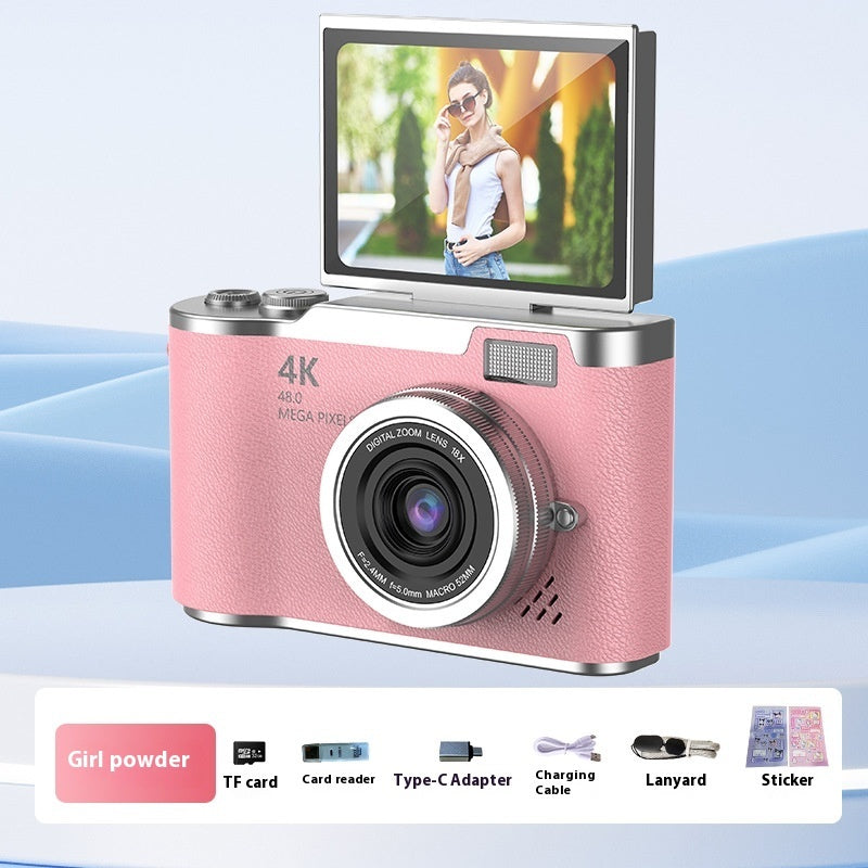 FlipShot™ HD Flip-Screen Vlog Camera — Entry-Level Digital Cam in 14 Pastel Colors