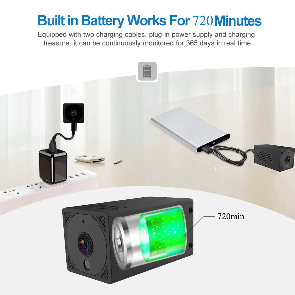1080P Mini WiFi Hidden Security Camera — Night Vision, Motion Detection & Remote Viewing