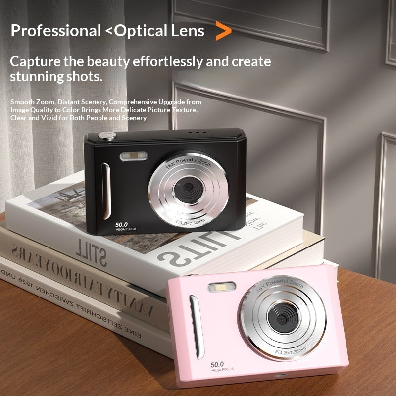 CampusShot™ CCD Student Digital Camera — HD Dual Front & Rear Lens in 6 Premium Colors