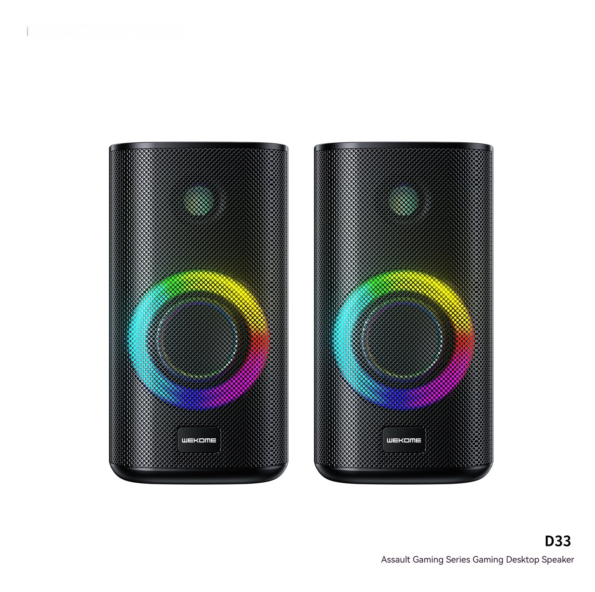 RGB Gaming Desktop Bluetooth Speaker | Dual Stereo Sound, LED Light Show & USB Powered