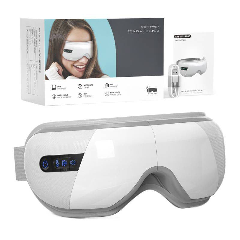 Luxury Rechargeable Eye Hydration Massage Mask — Heat Therapy, Foldable, High-End Eye Massager