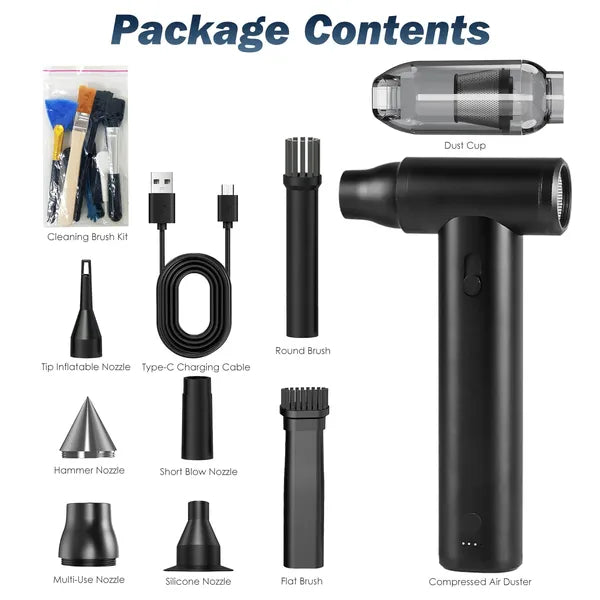 Electric Air Duster — 250,000RPM Brushless Motor, 10,000mAh Cordless Blower