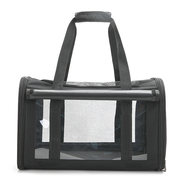 Luxury Transparent Breathable Foldable Pet Carrier Bag – Outdoor Cat & Dog Bag