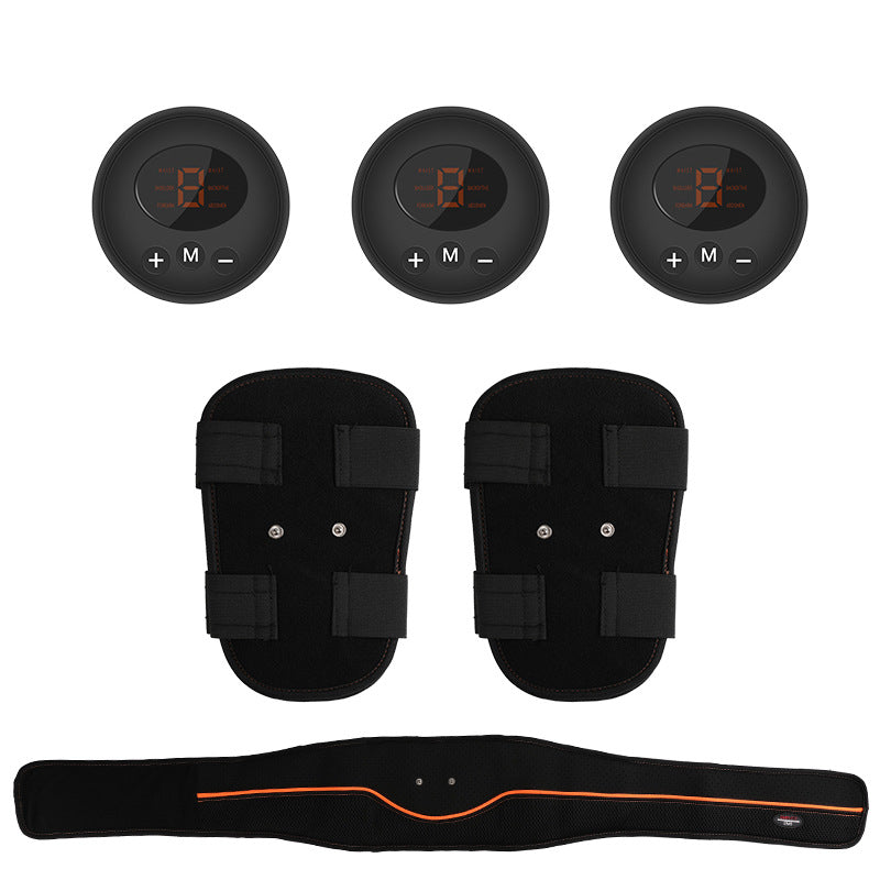 Luxury Smart EMS Abdomen Belt Body Sculptor — Muscle Stimulation, Multi-Zone, USB Rechargeable