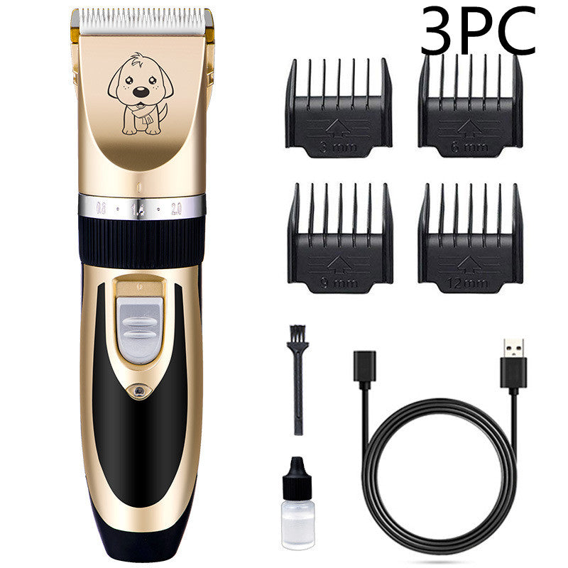 Image 1: "Professional pet hair trimmer rechargeable grooming clippers for dogs and cats"
Image 2: "Cordless pet grooming clippers with guide combs and accessories"
Image 3: "Quiet low vibration pet hair trimmer with stainless steel blades"
Image 4: "Professional dog clippers trimming pet fur"
Image 5: "Rechargeable pet grooming kit with multiple guide combs"
Image 6: "Pet hair trimmer with USB charging cable and cleaning brush"
Image 7: "Professional grooming clippers for cats and dogs all breeds"
Image 8: