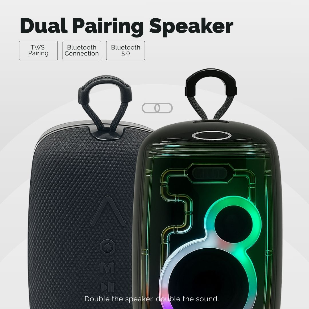 Nixie Tube Bluetooth Speaker — Vintage Vacuum Display, Deep Bass & Wireless Audio
