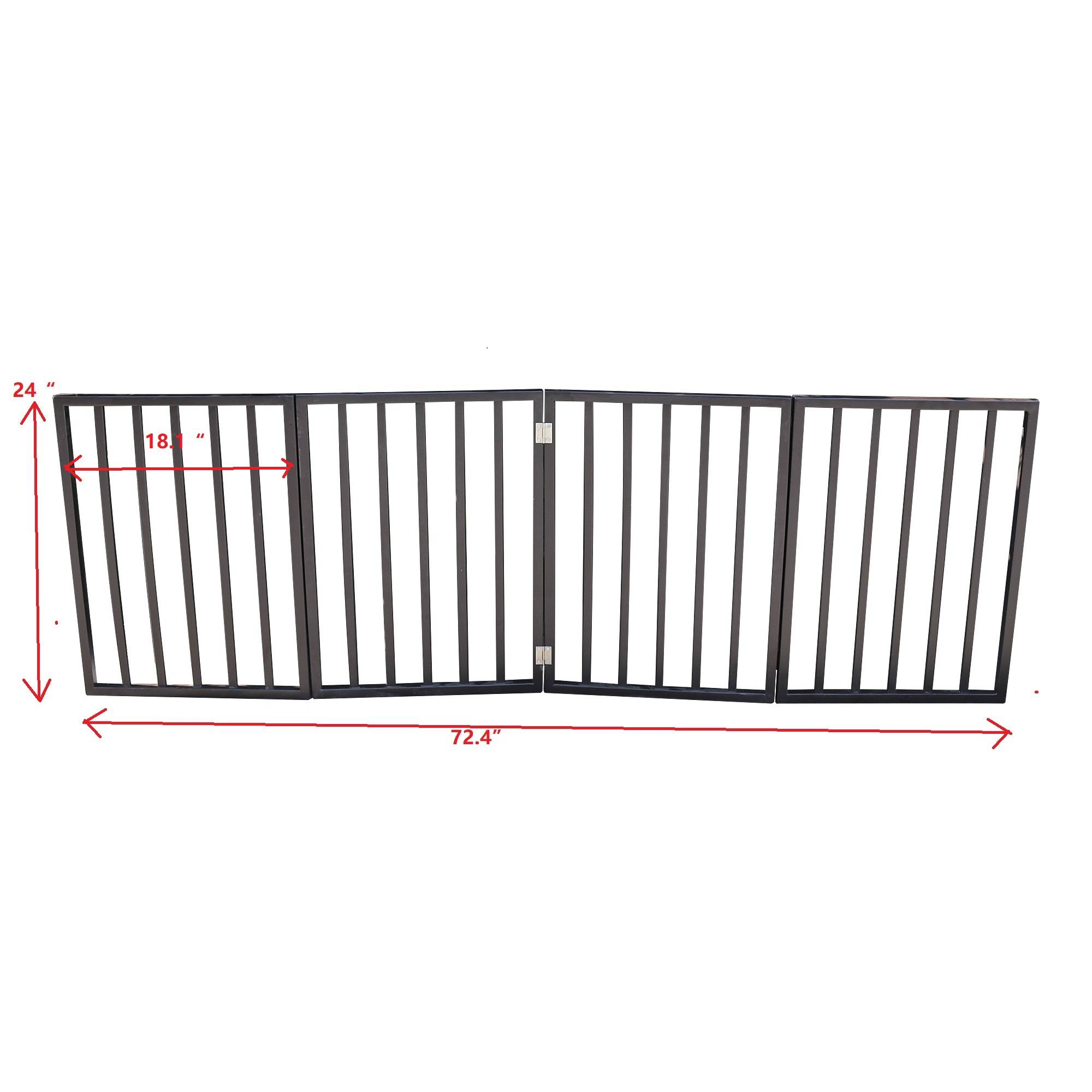 Foldable Pet Gate — Dog & Cat Safety Gate for Doorways, Stairs & Rooms