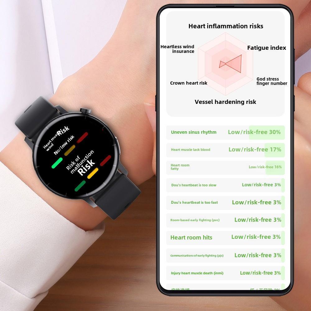 Advanced Health Monitoring Smartwatch — Non-Invasive Blood Glucose, ECG, Blood Pressure & More