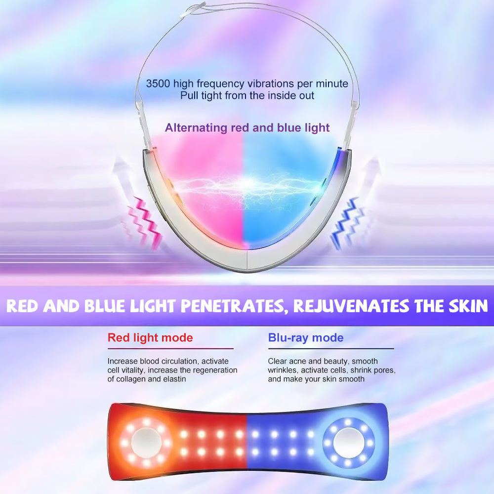 V-Face Sculpting & Double Chin Lifting Device | EMS Microcurrent LED Photon Therapy