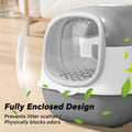 Premium Antibacterial Enclosed Cat Litter Box — Odor-Lock, Anti-Splash, Easy Clean