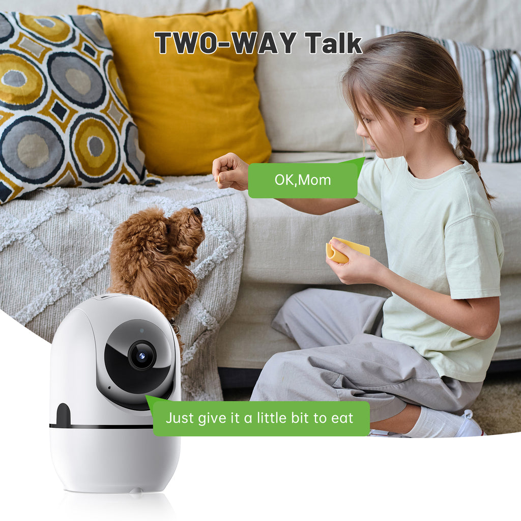 PTZ WiFi Security Camera — AI Tracking, 2-Way Audio, Night Vision & 360° Coverage