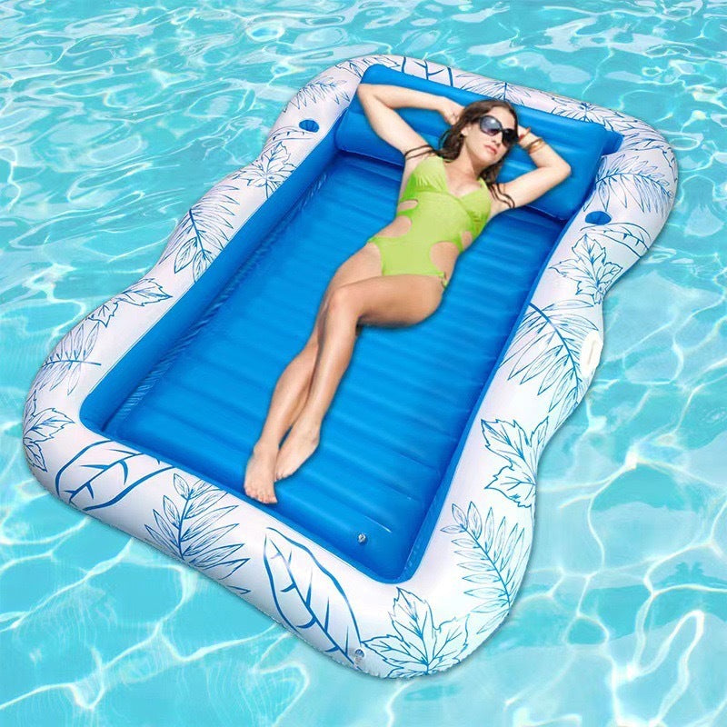 Luxury Inflatable Pool Float Recliner – Giant Tanning Lounger for Swimming Pools