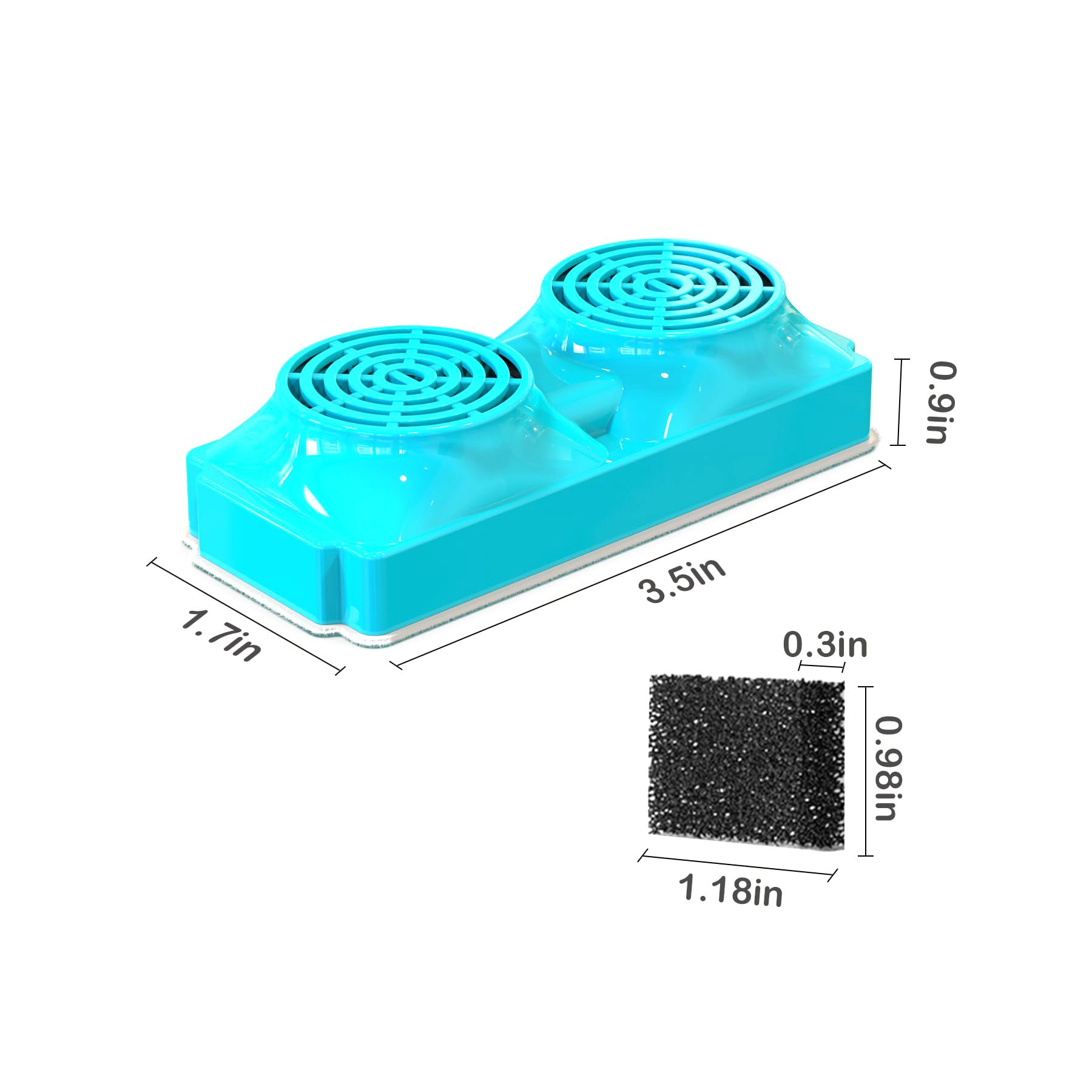 Premium Dog & Cat Water Fountain Filter Set — Double Wing, PP Activated Carbon