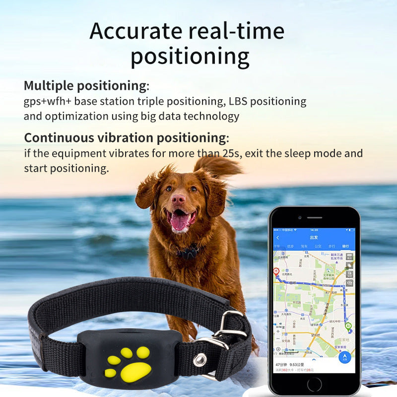 AquaTrack Pro Waterproof GPS Pet Tracker – Real-Time 4G Locator with Geo-Fence Alarm | 4 Colors