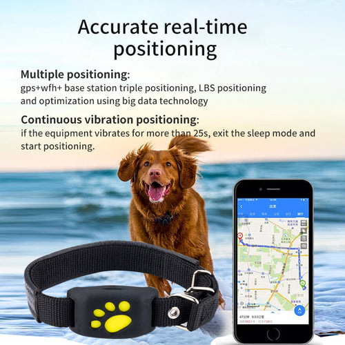 AquaTrack Pro Waterproof GPS Pet Tracker – Real-Time 4G Locator with Geo-Fence Alarm | 4 Colors
