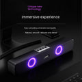 E91 RGB Bluetooth Speaker With Light — Dual Ring LED, 10W Surround Sound, TF Card, AUX, USB