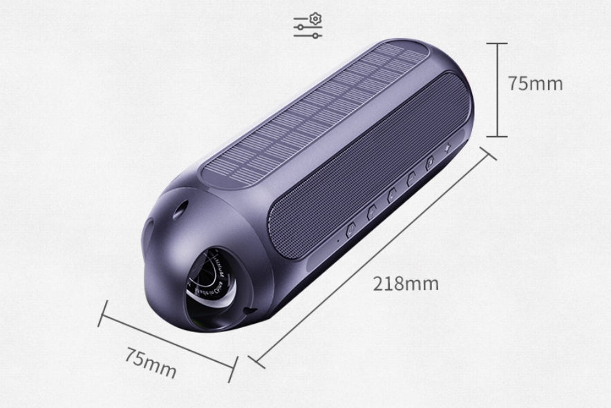 Outdoor Waterproof Bluetooth Speaker — 30W HIFI Sound, BT 5.1, RGB Lights & Solar Charging Option