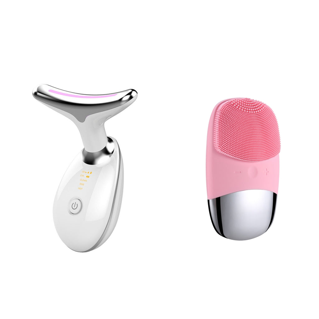 Luxury EMS Thermal Neck Lifting & Tightening Massager — Microcurrent Skin Renewal & 3-Color LED Photon Therapy