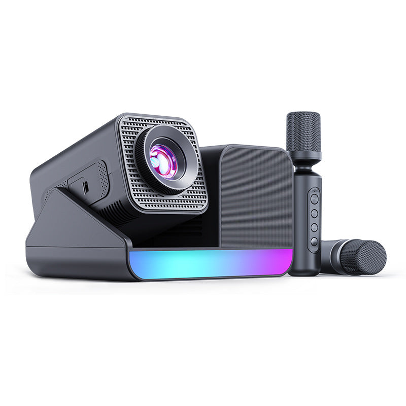 KaraokeMax™ HD Home Theater Projector — 720P with Built-In Microphone for Movie & Party Nights