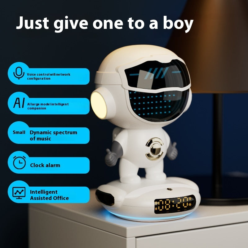 AI Robot Smart Speaker – Voice Assistant & 360° Surround Sound