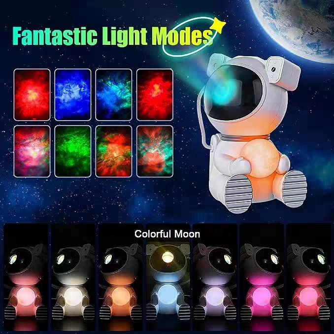 AstroGlow™ Galaxy Projector Night Light — Astronaut Starry Sky & Northern Lights Lamp
