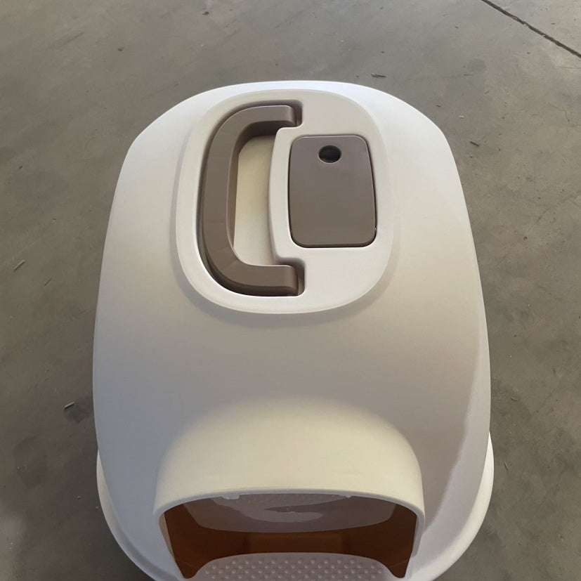 Premium Small Square Cat Litter Box — Modern Minimalist Design, Easy Clean, Fast Shipping