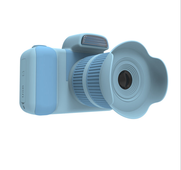 KidShot™ Mini HD Camera — Children's Digital DSLR-Style Cam in Black, Pink & Sky Blue